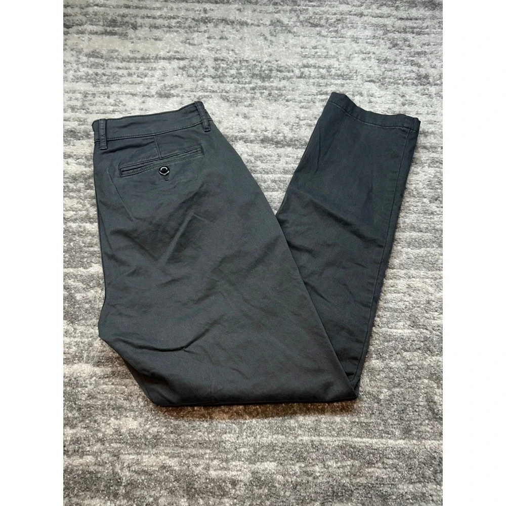 Flint and Tinder Pants Mens 32x30 Gray Athletic Tapered Fit Chino Twill